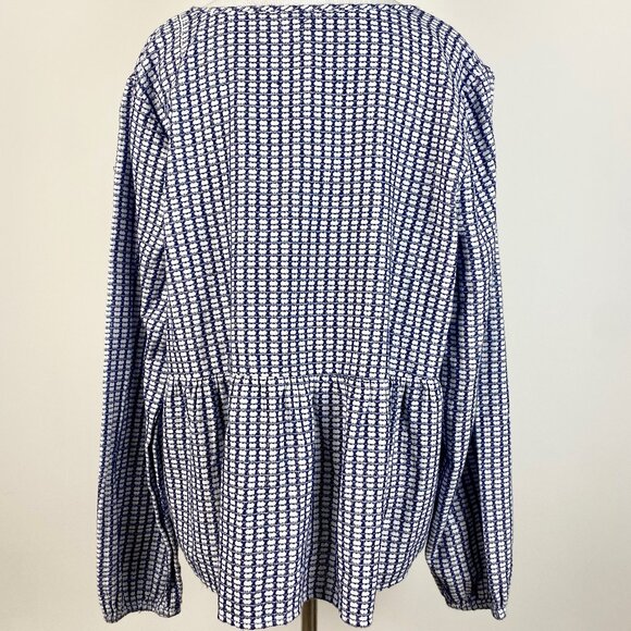 Crown & Ivy Women XXL Peasant Top Blouse Bohemian with Tassels Long Sleeve Boho - Picture 7 of 15